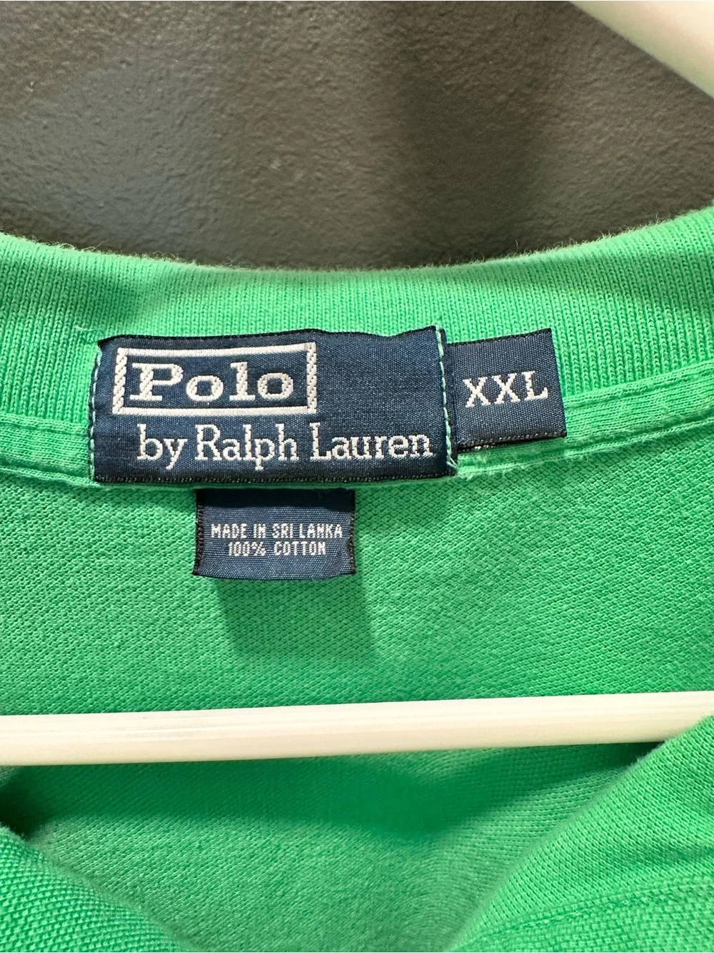 Ralph Lauren Green Pique Polo with Yellow Pony